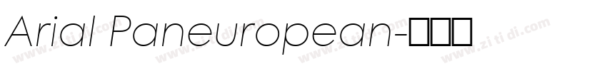 Arial Paneuropean字体转换